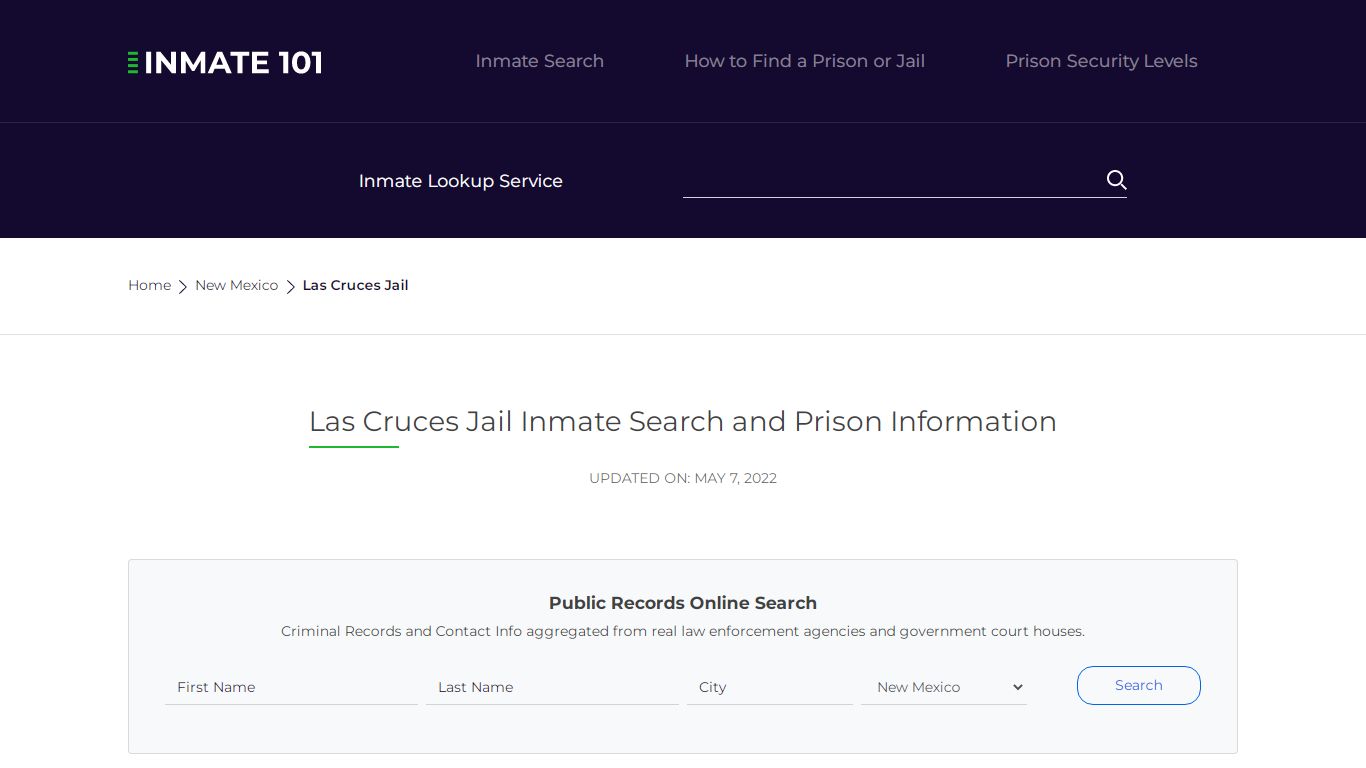 Las Cruces Jail Inmate Search, Visitation, Phone no ...